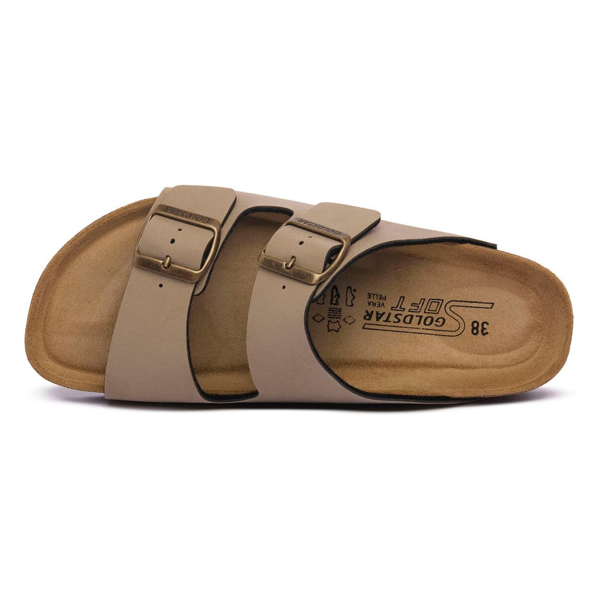 Women's Mules Gold Star Beige