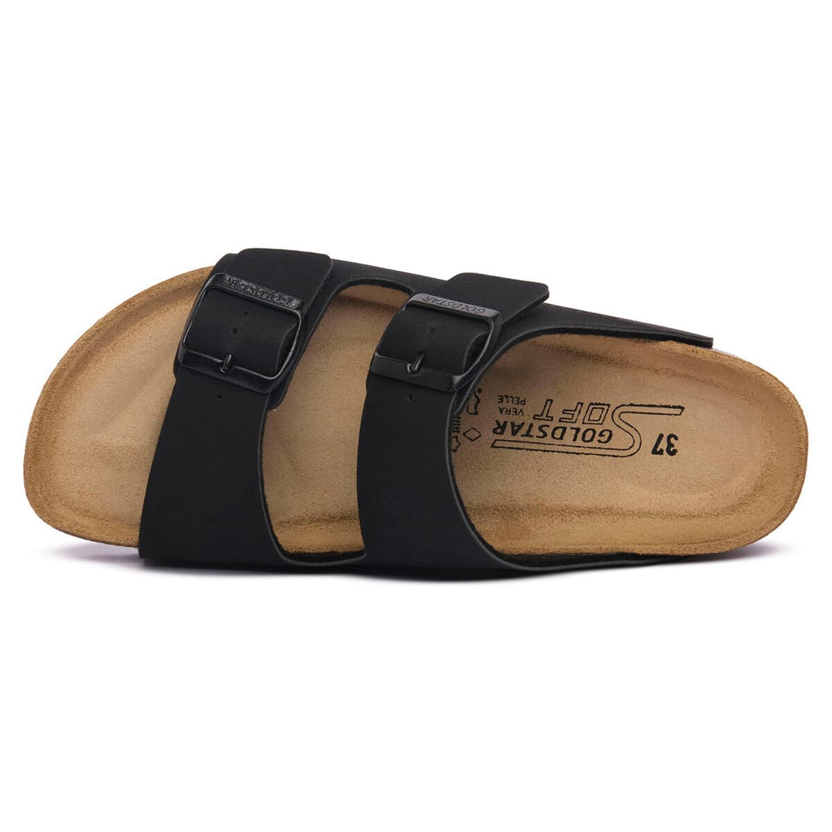 Women's Mules Gold Star Black