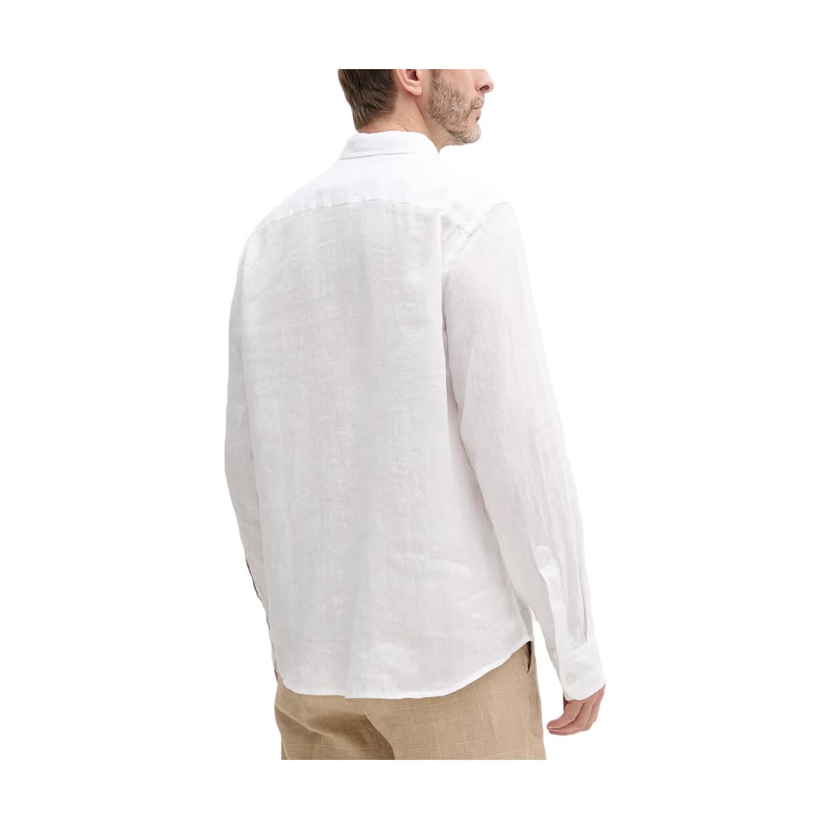 Πουκάμισο με μακριά μανίκια Guess NAPA LINEN LONGSLEEVE SHIRT MEN