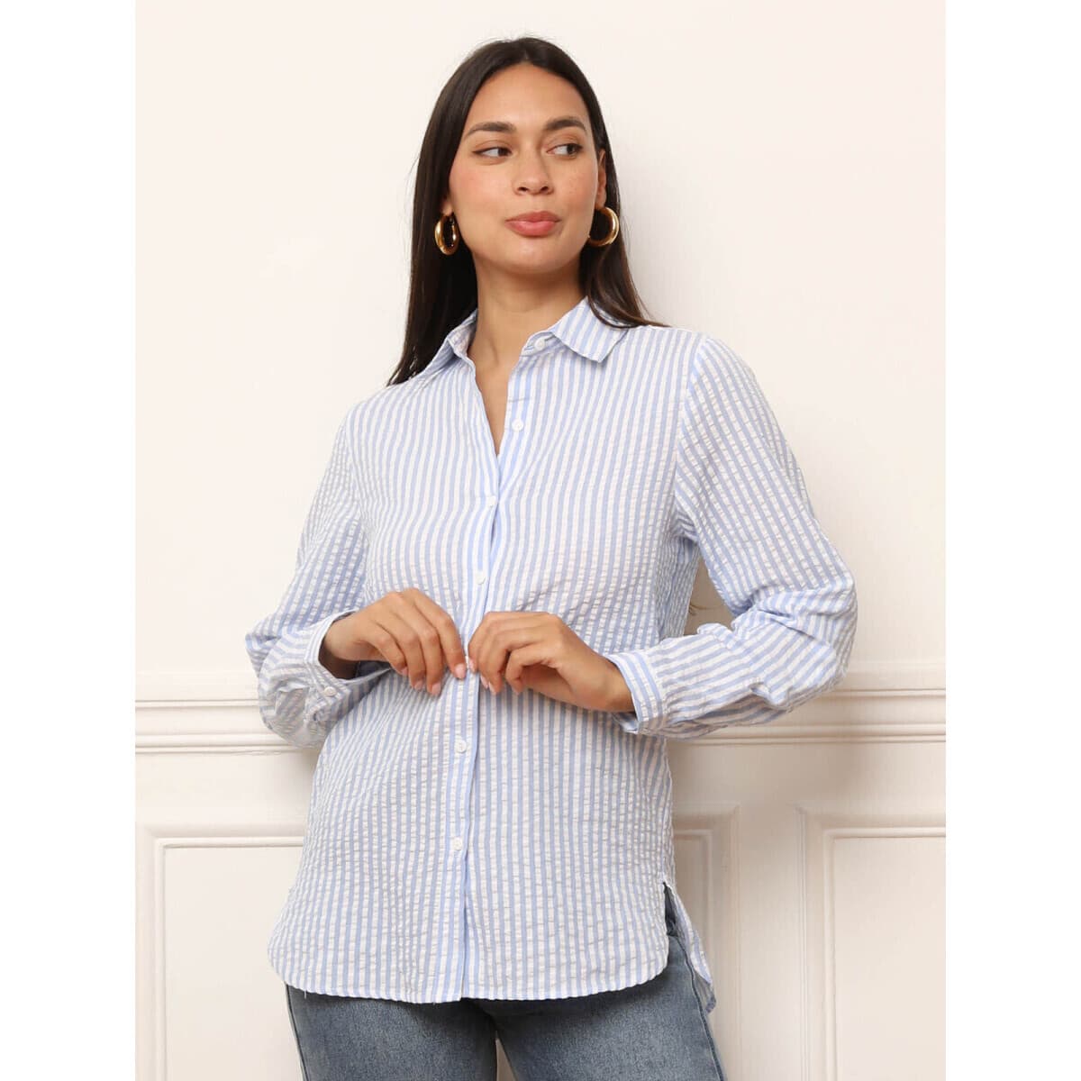 Women's Shirts La Modeuse Blue
