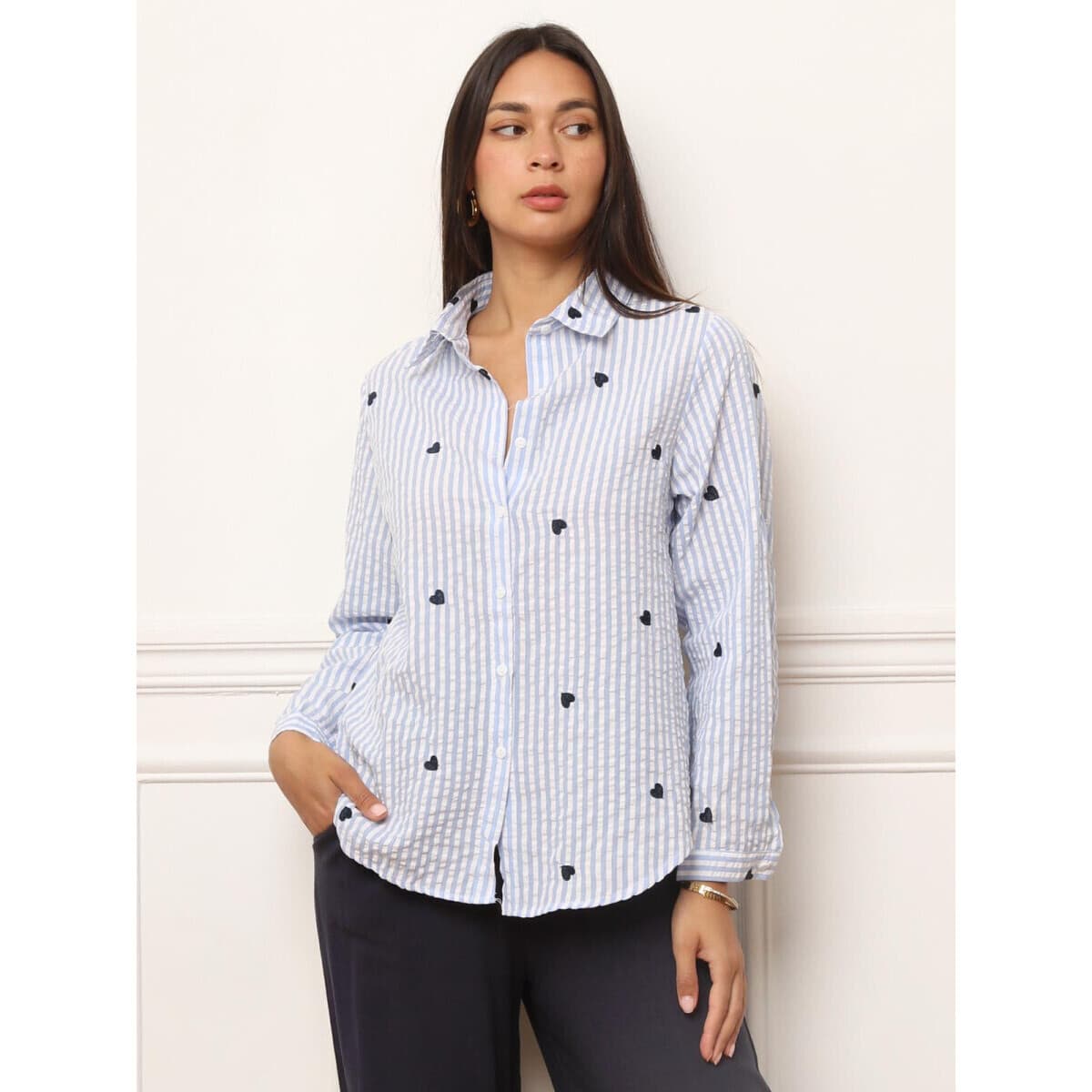 Women's Shirts La Modeuse Blue