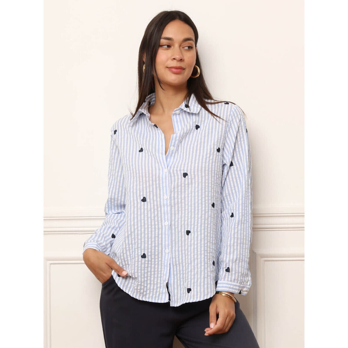 Women's Shirts La Modeuse Blue