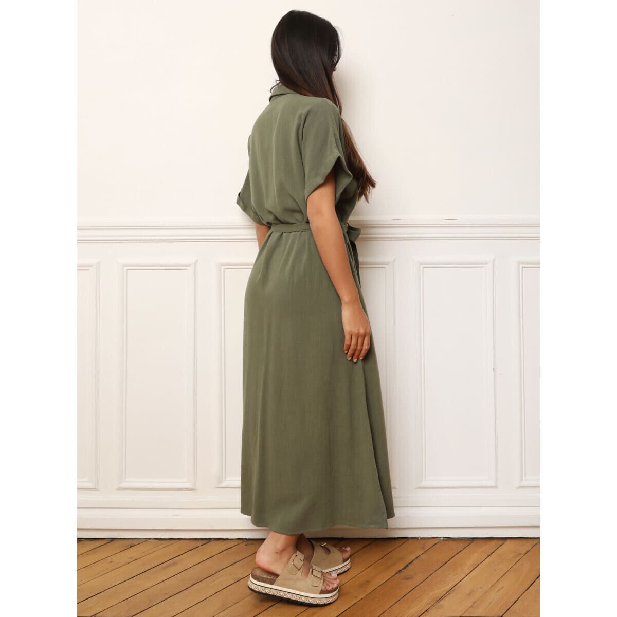 Women's Dresses La Modeuse Khaki