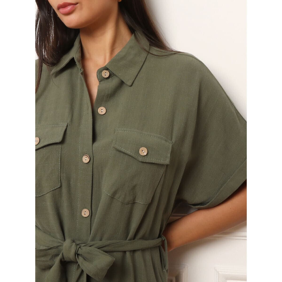 Women's Dresses La Modeuse Khaki