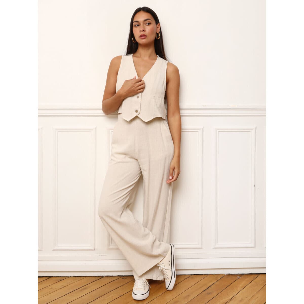 Women's T-Shirts La Modeuse Beige