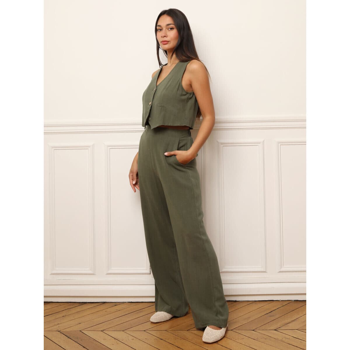 Women's T-Shirts La Modeuse Khaki