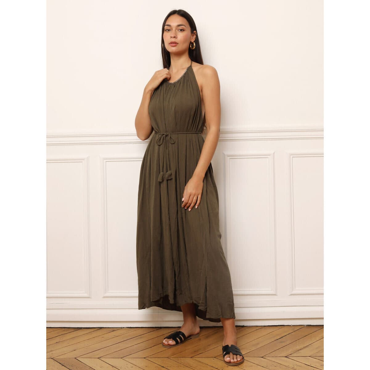 Women's Dresses La Modeuse Khaki