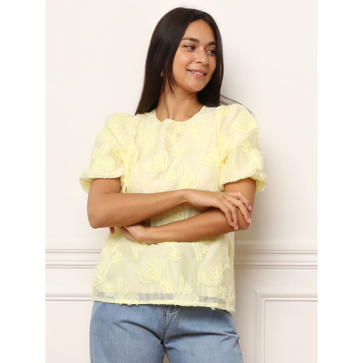 Women's T-Shirts La Modeuse Yellow