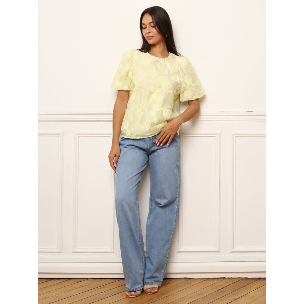 Women's T-Shirts La Modeuse Yellow