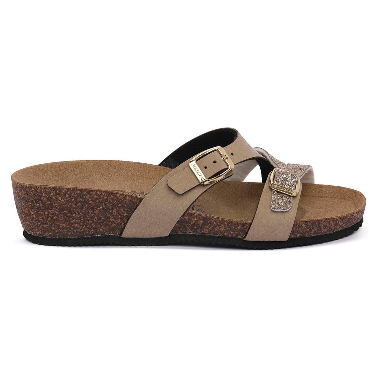 Women's Mules Gold Star Beige