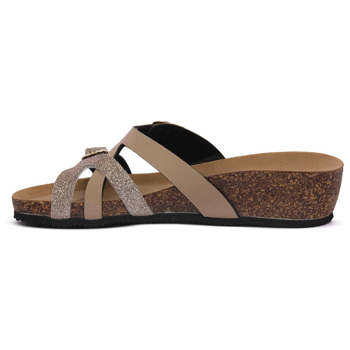 Women's Mules Gold Star Beige
