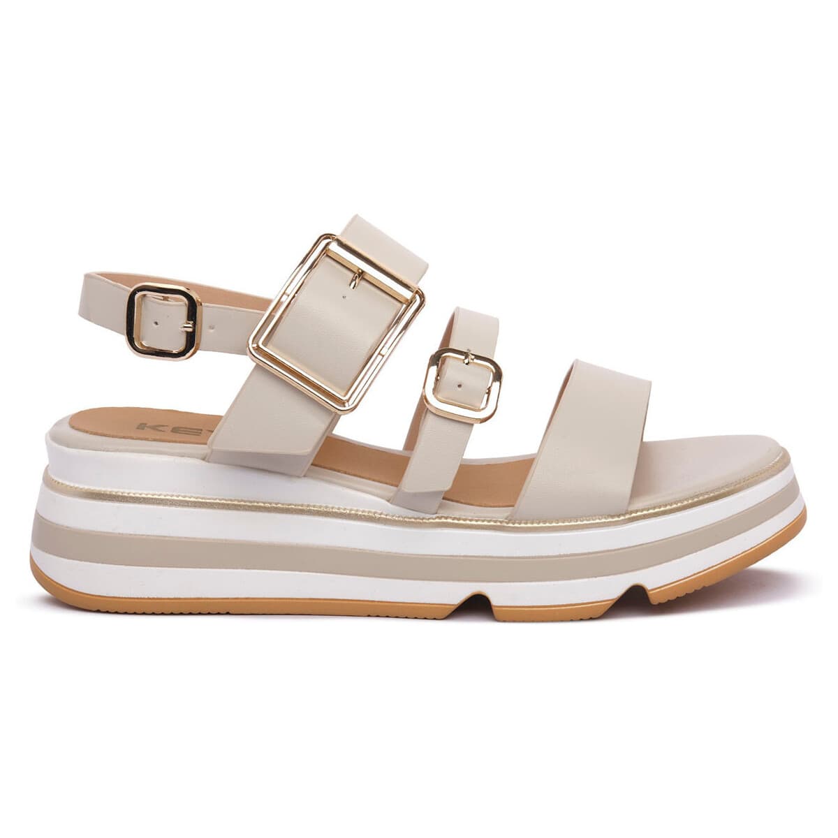 Women's Platforms Keys Beige