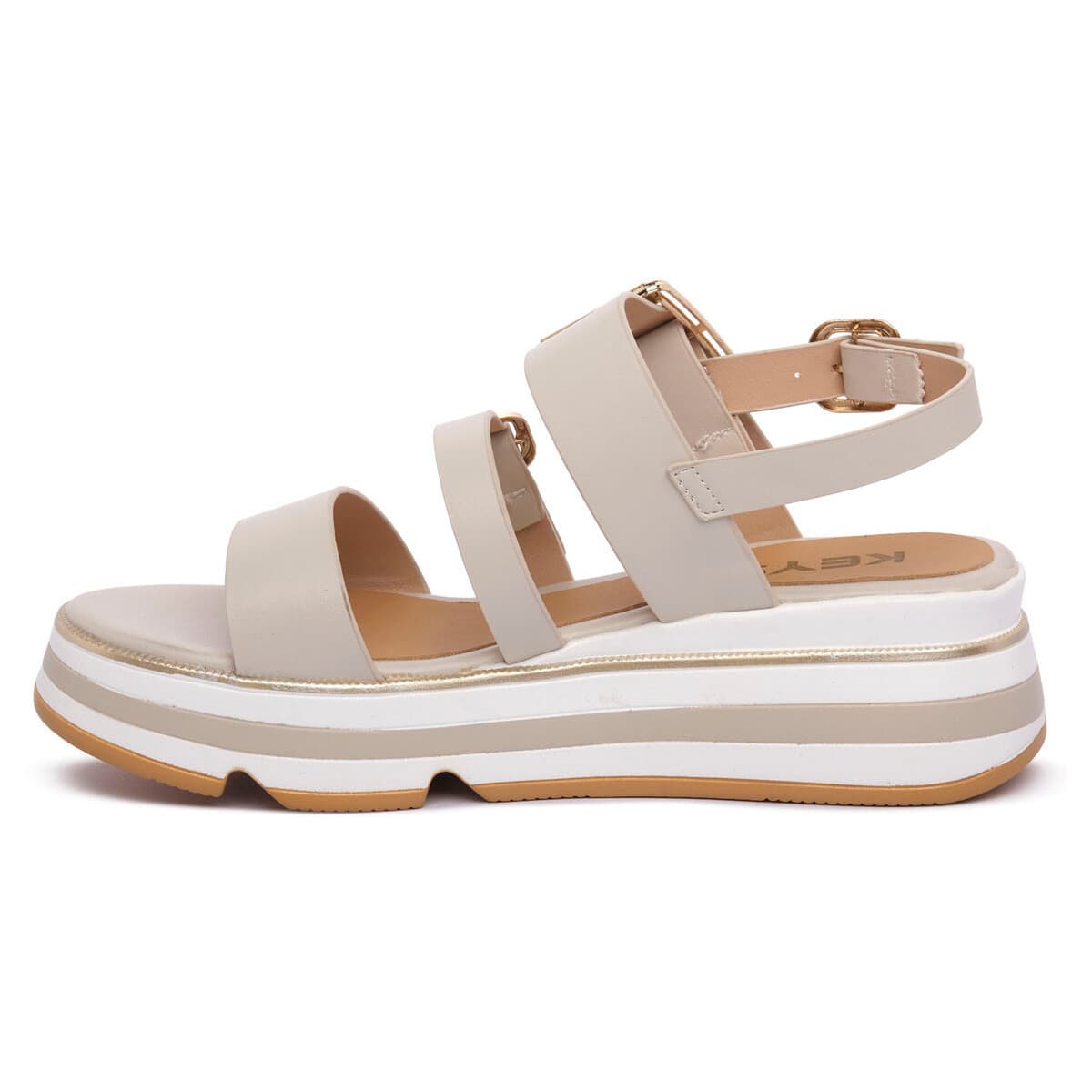 Women's Platforms Keys Beige
