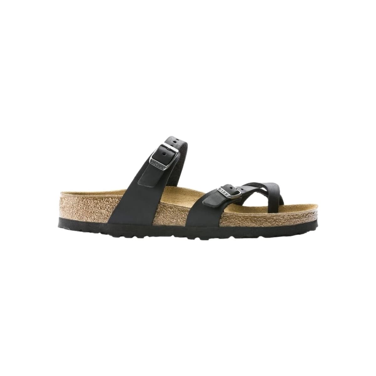 Σανδάλια χωρίς τακούνι BIRKENSTOCK Mayari Natural Leather Oiled Regular - Black