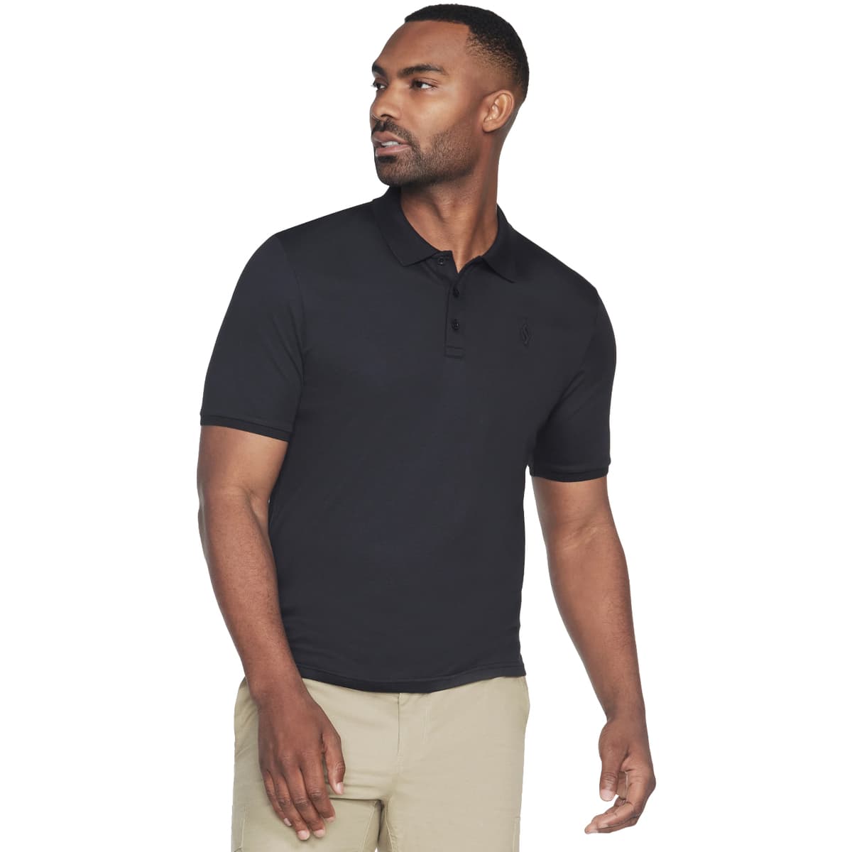 Men's Polo Shirts Skechers Black