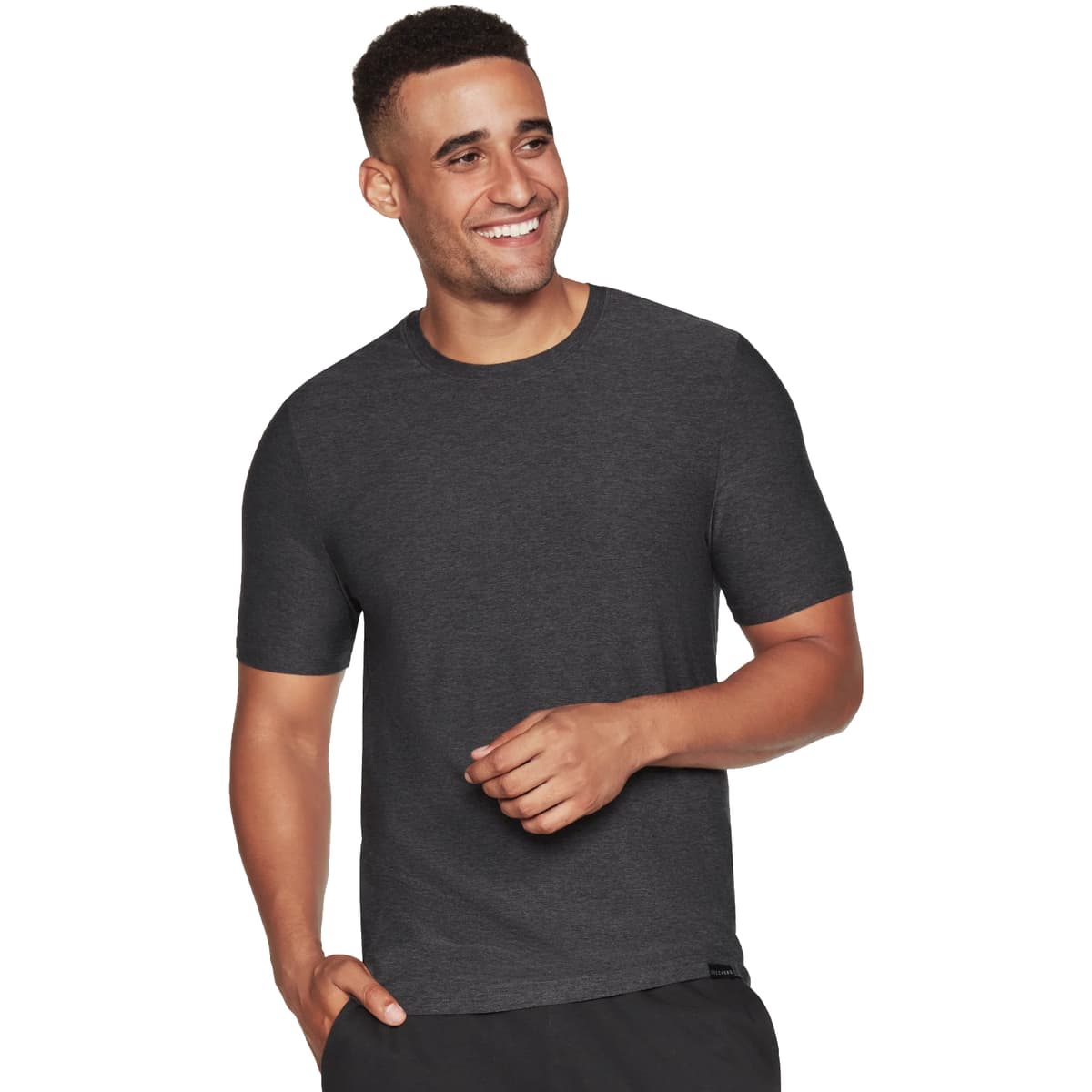 Men's T-Shirts Skechers Gray