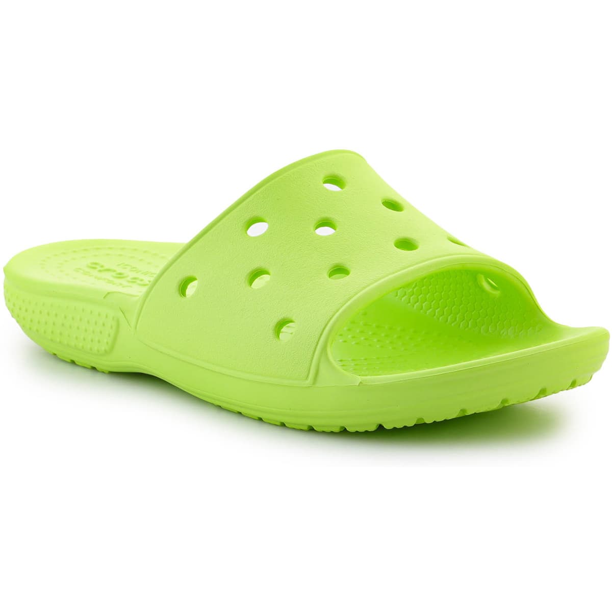 Σανδάλια χωρίς τακούνι Crocs Classic Slide K 206396-3UH Limeade