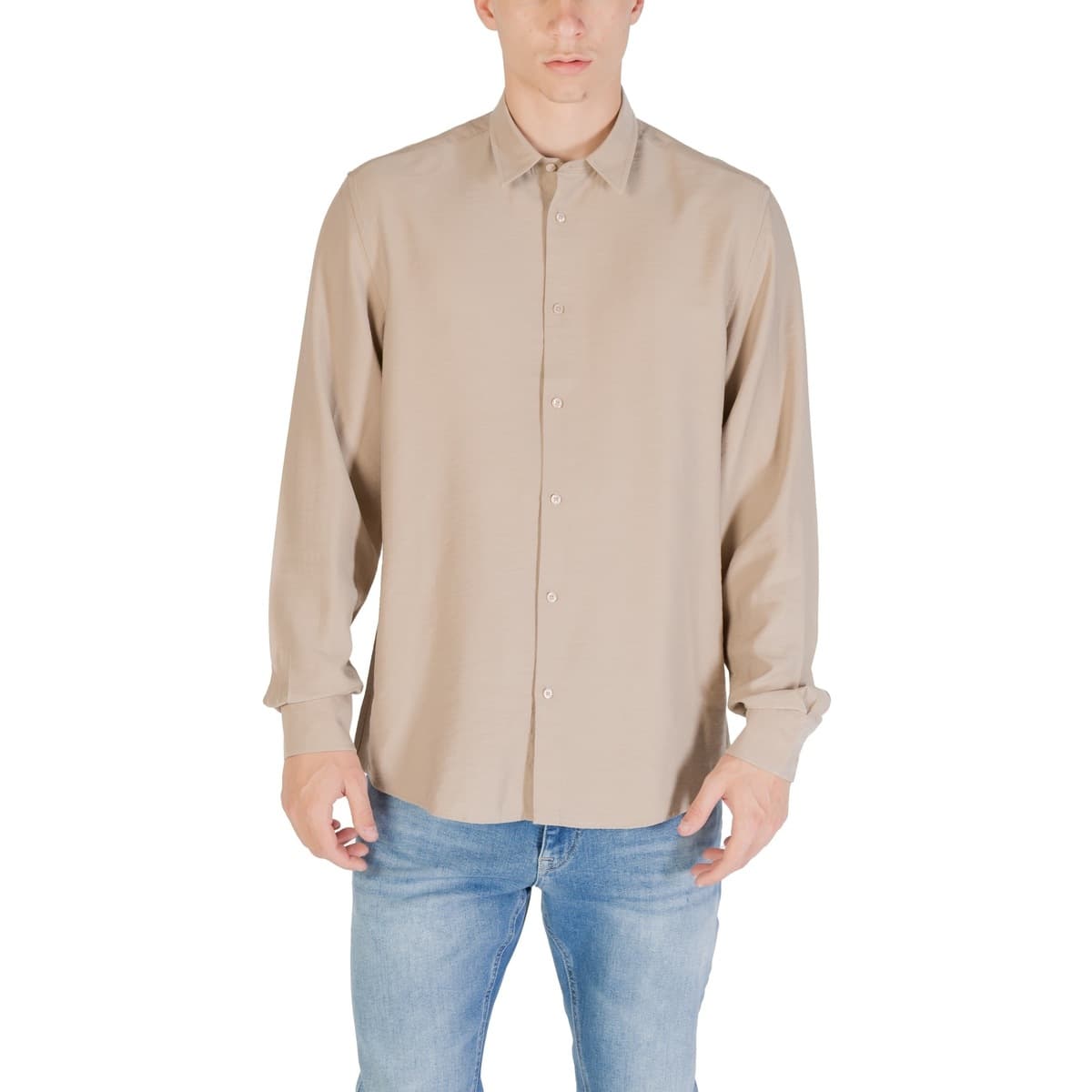 Πουκάμισο με μακριά μανίκια Antony Morato SHIRT NAPOLI REGULAR FIT MMSL00752-FA400082