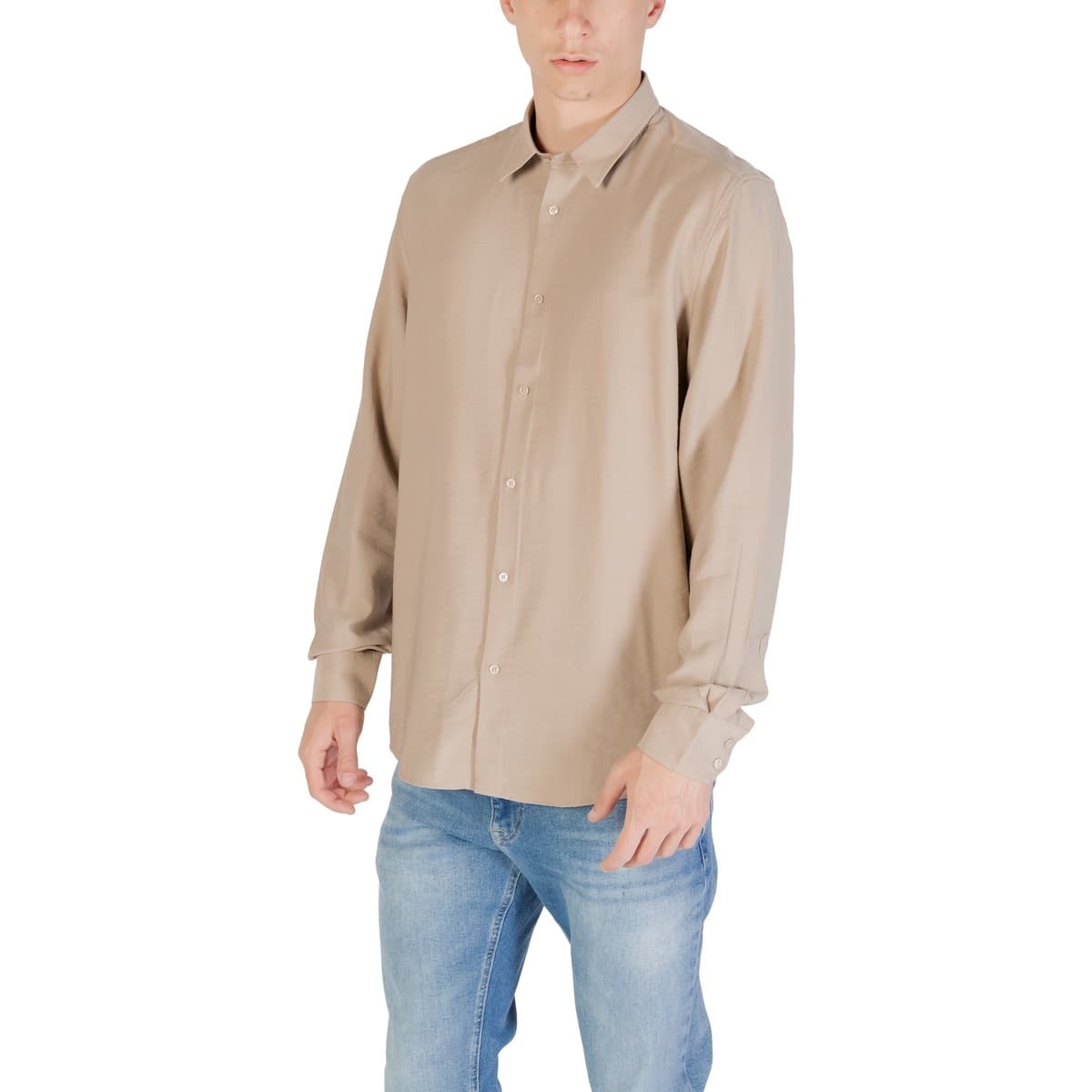 Men's Shirts Antony Morato Beige