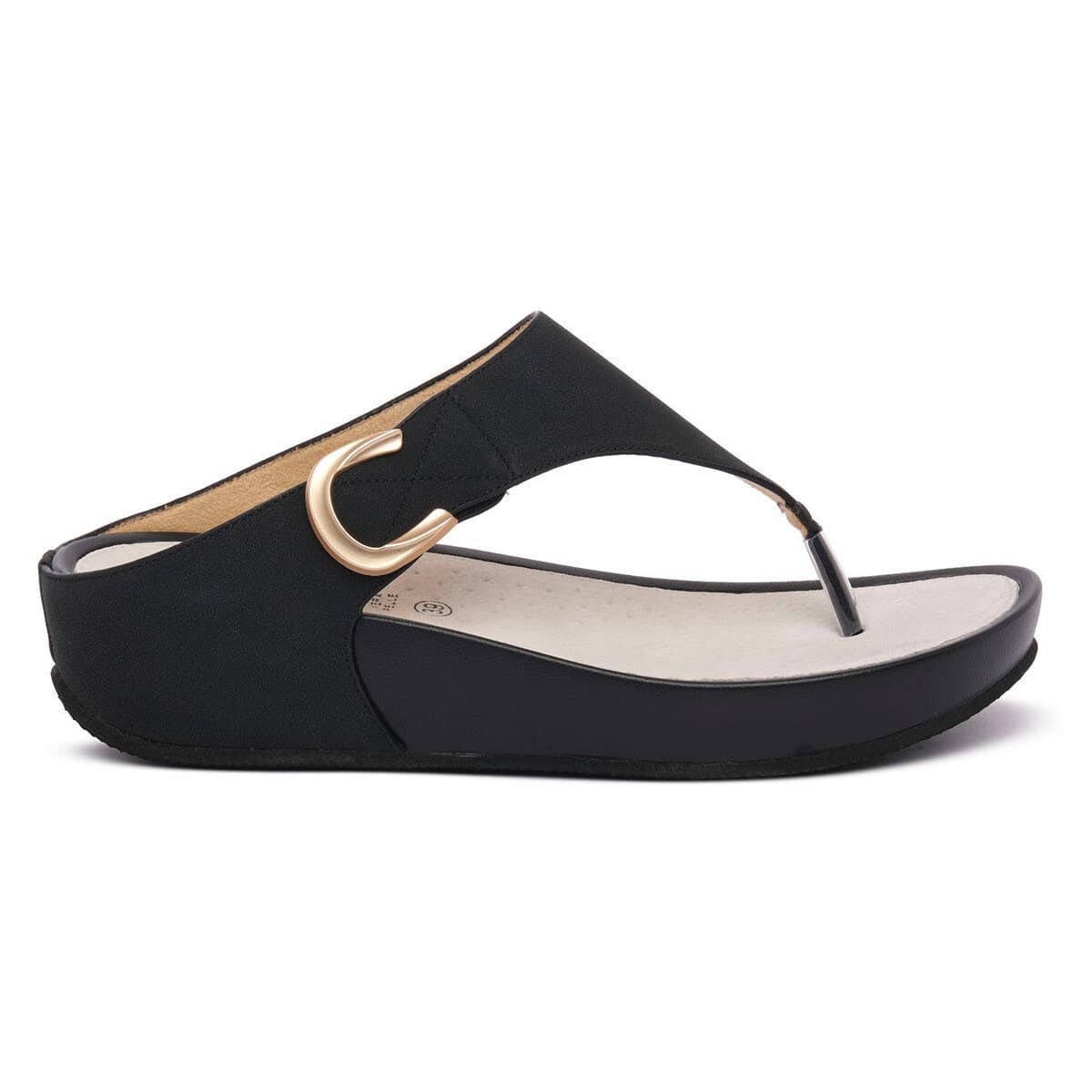 Women's Flip Flops Grunland Black