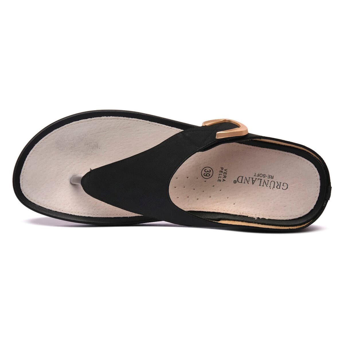 Women's Flip Flops Grunland Black
