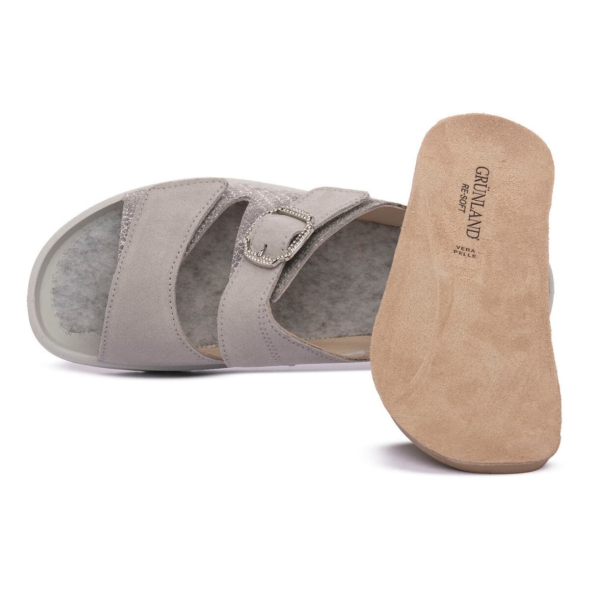 Women's Mules Grunland Gray