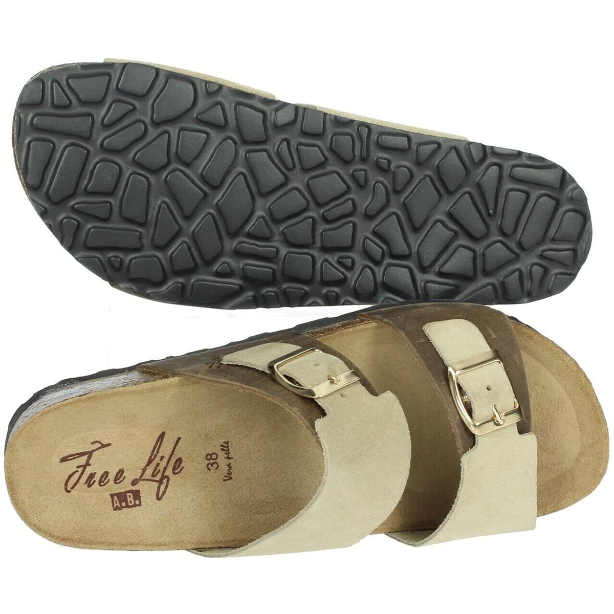 Women's Flip Flops Free Life Beige