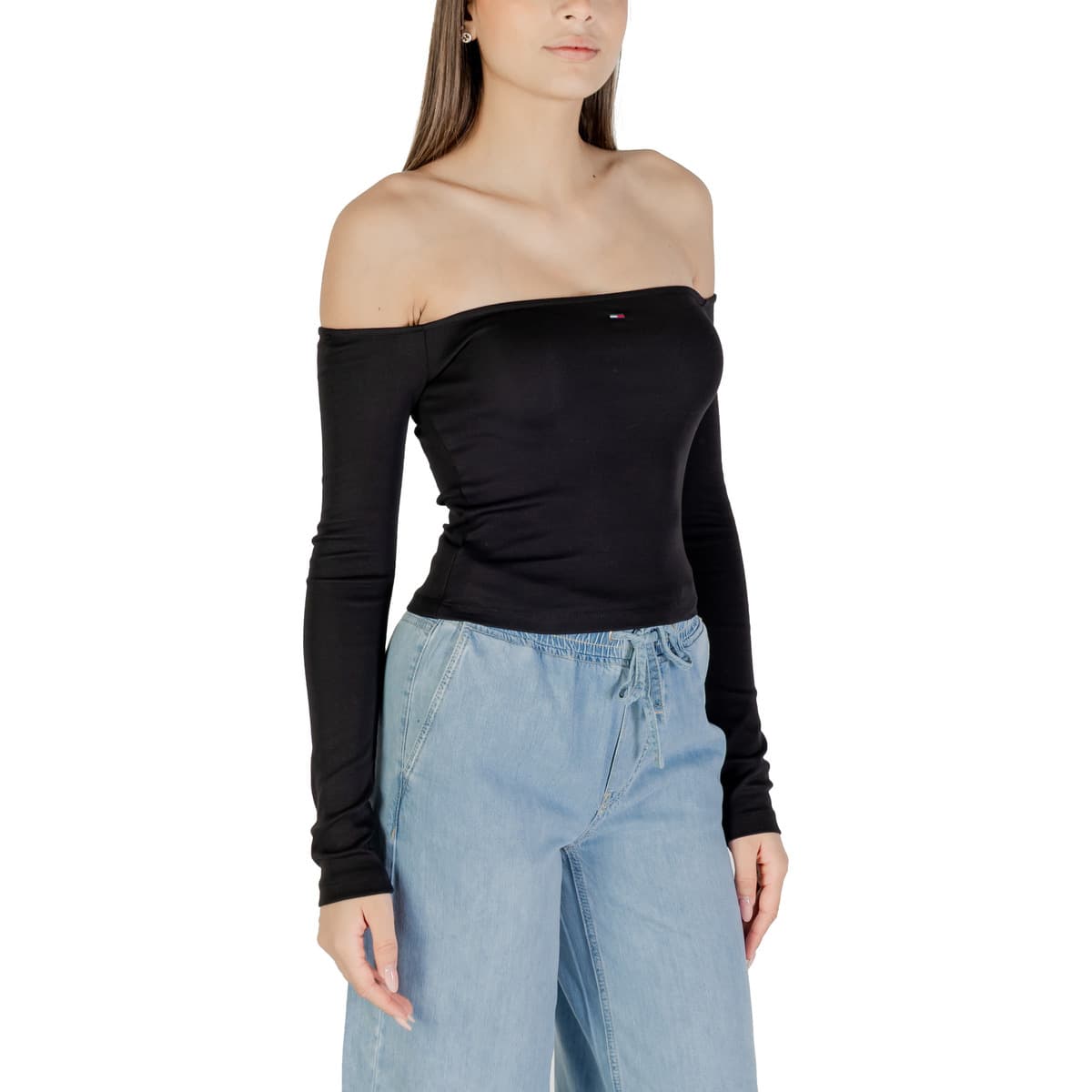 Women's T-Shirts Tommy Hilfiger Black