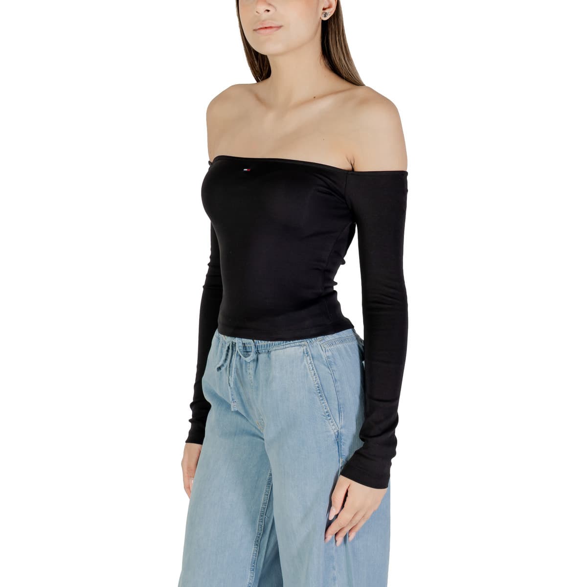 Women's T-Shirts Tommy Hilfiger Black