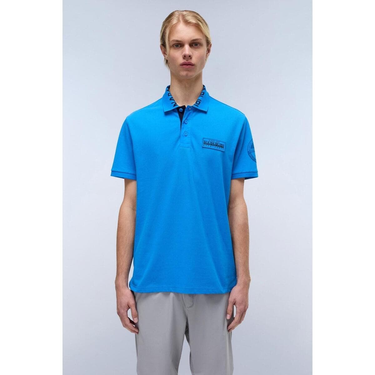 Men's T-Shirts Napapijri Blue