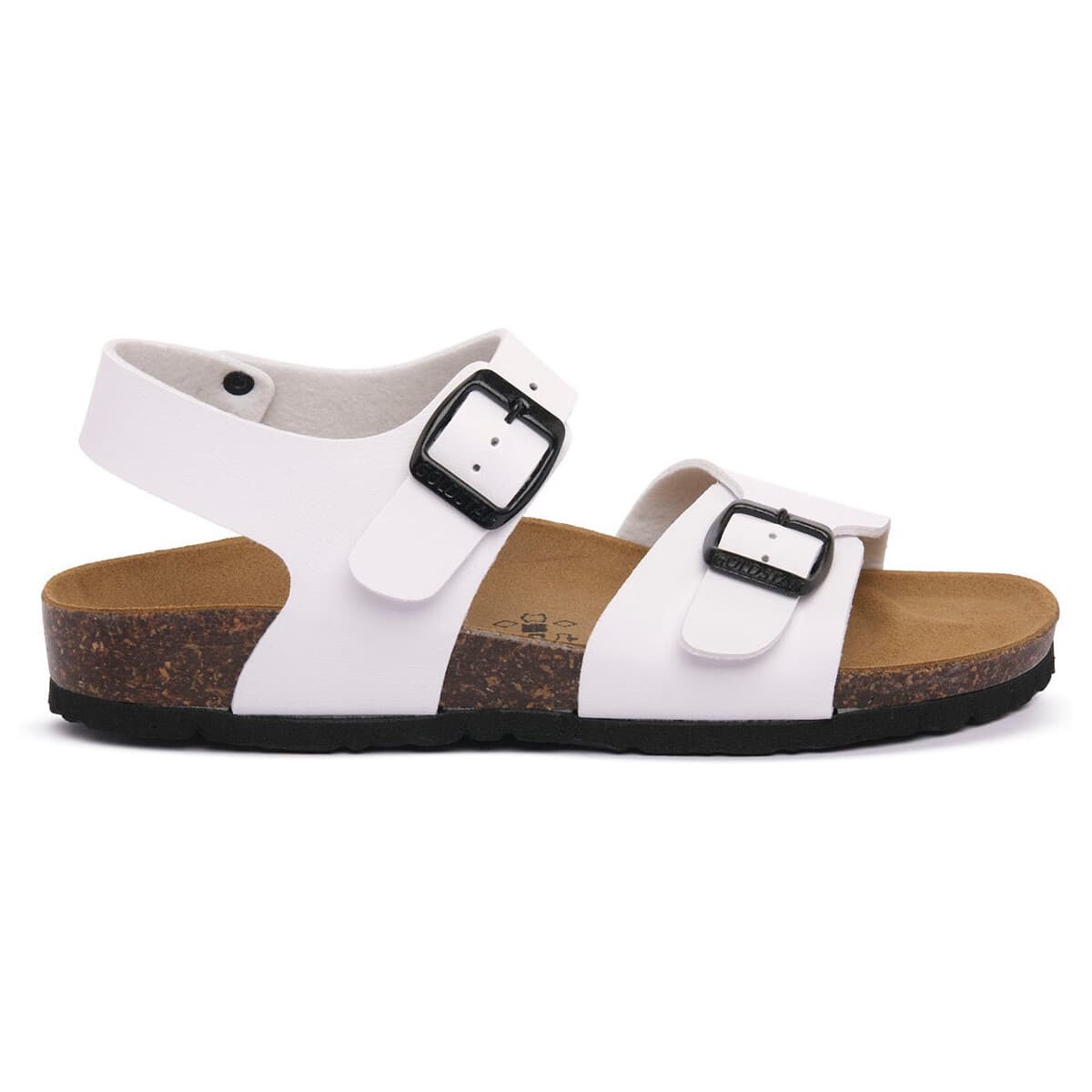 Women's Sandals Gold Star White