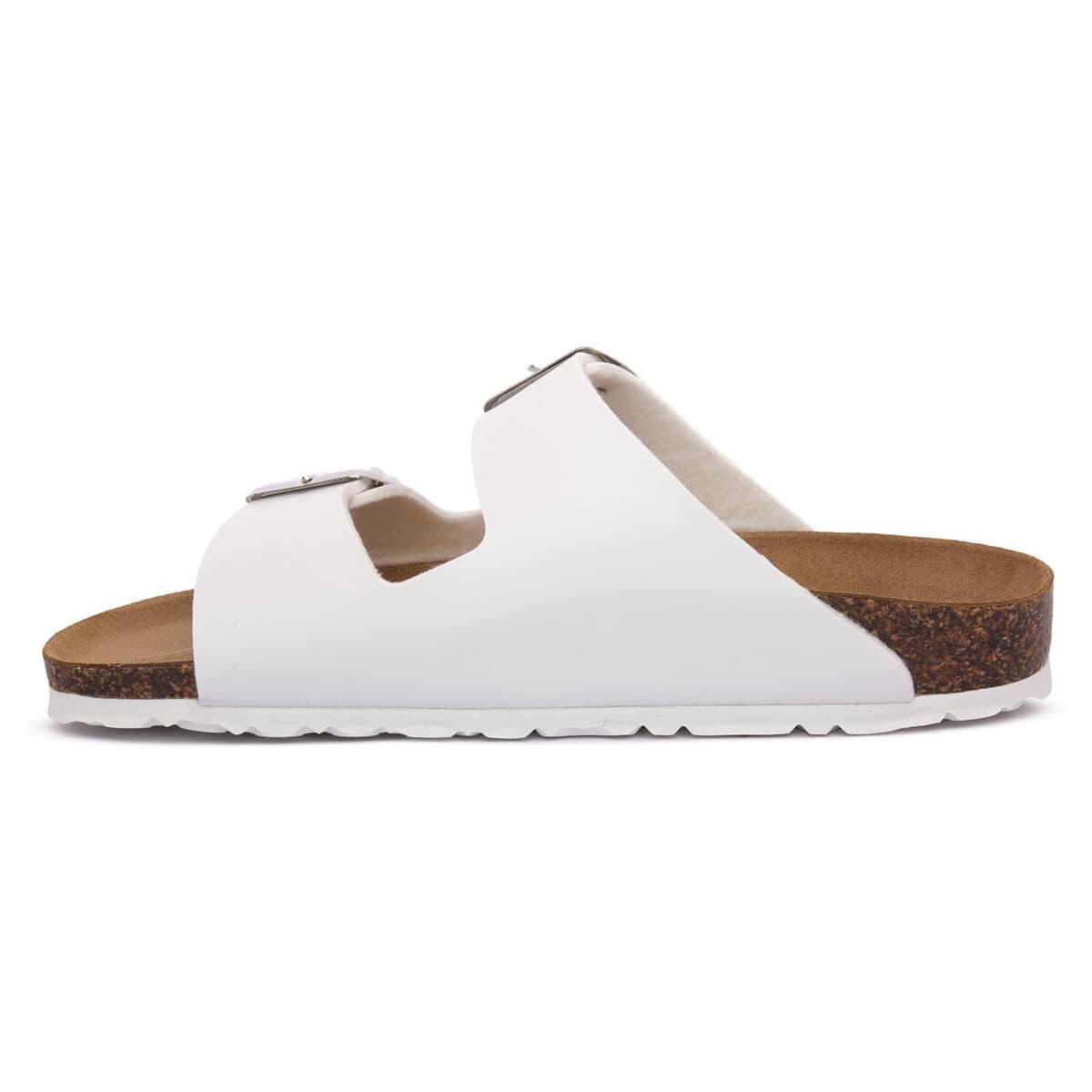 Women's Mules Gold Star White