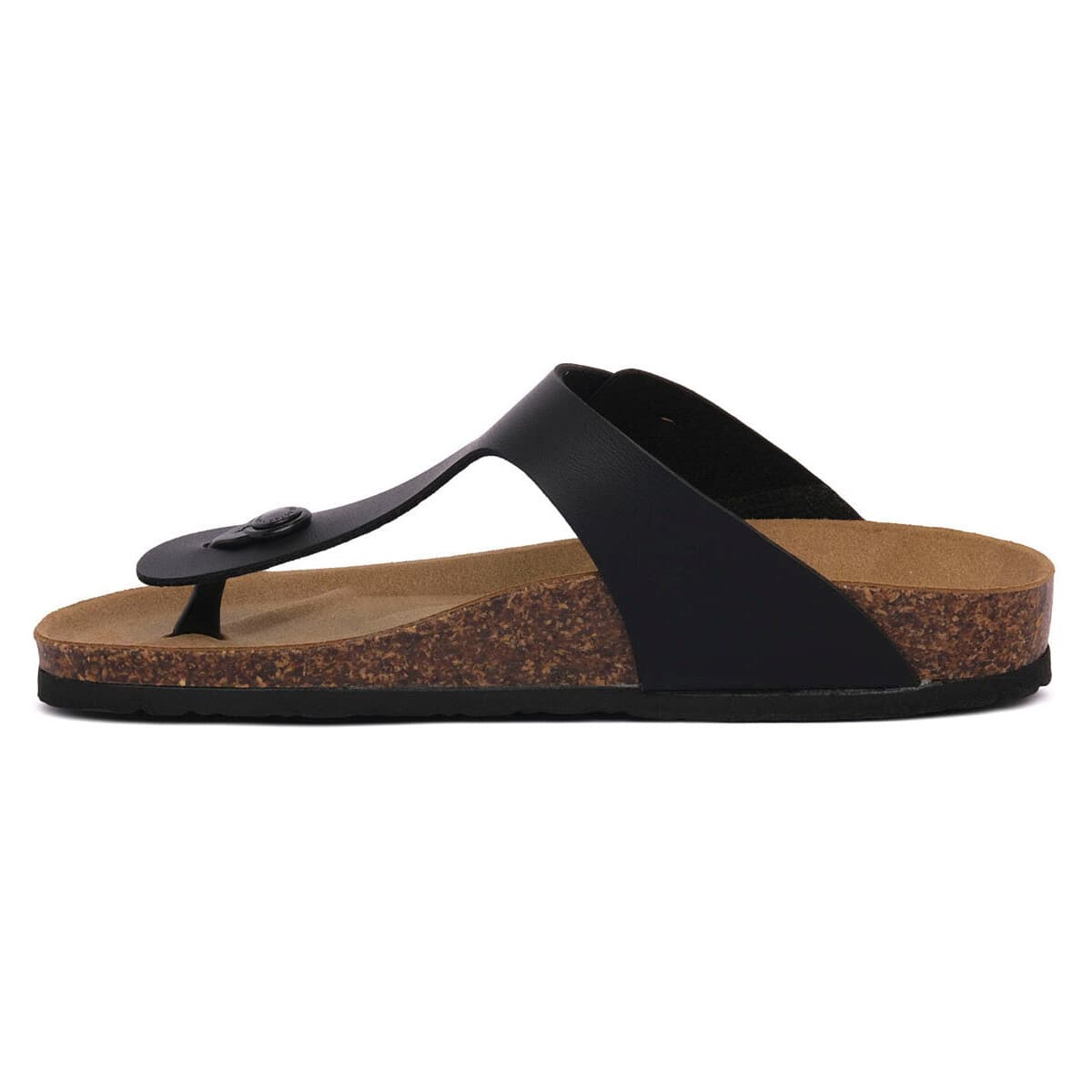 Women's Flip Flops Gold Star Black