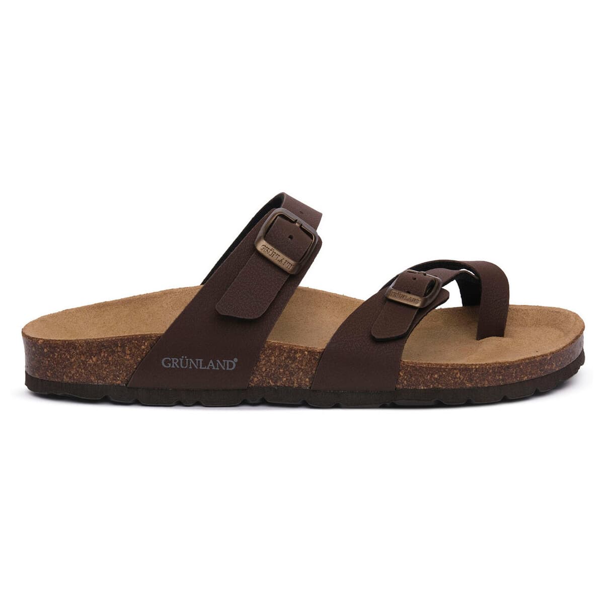 Women's Flip Flops Grunland Brown
