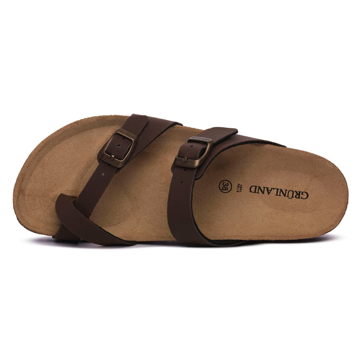 Women's Flip Flops Grunland Brown