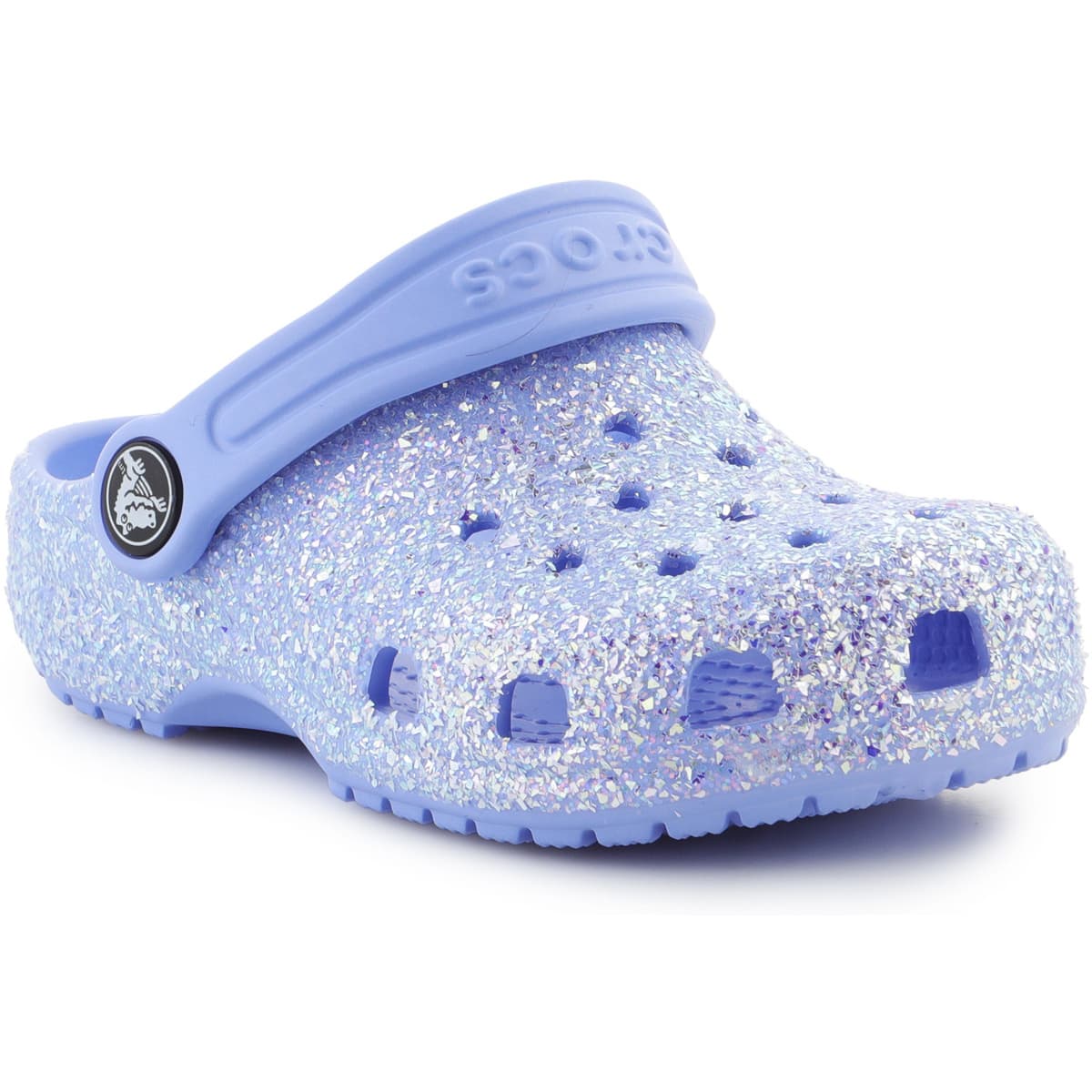 Σανδάλια χωρίς τακούνι Crocs Classic Glitter Clog T 206992-5Q6 Moon Jelly