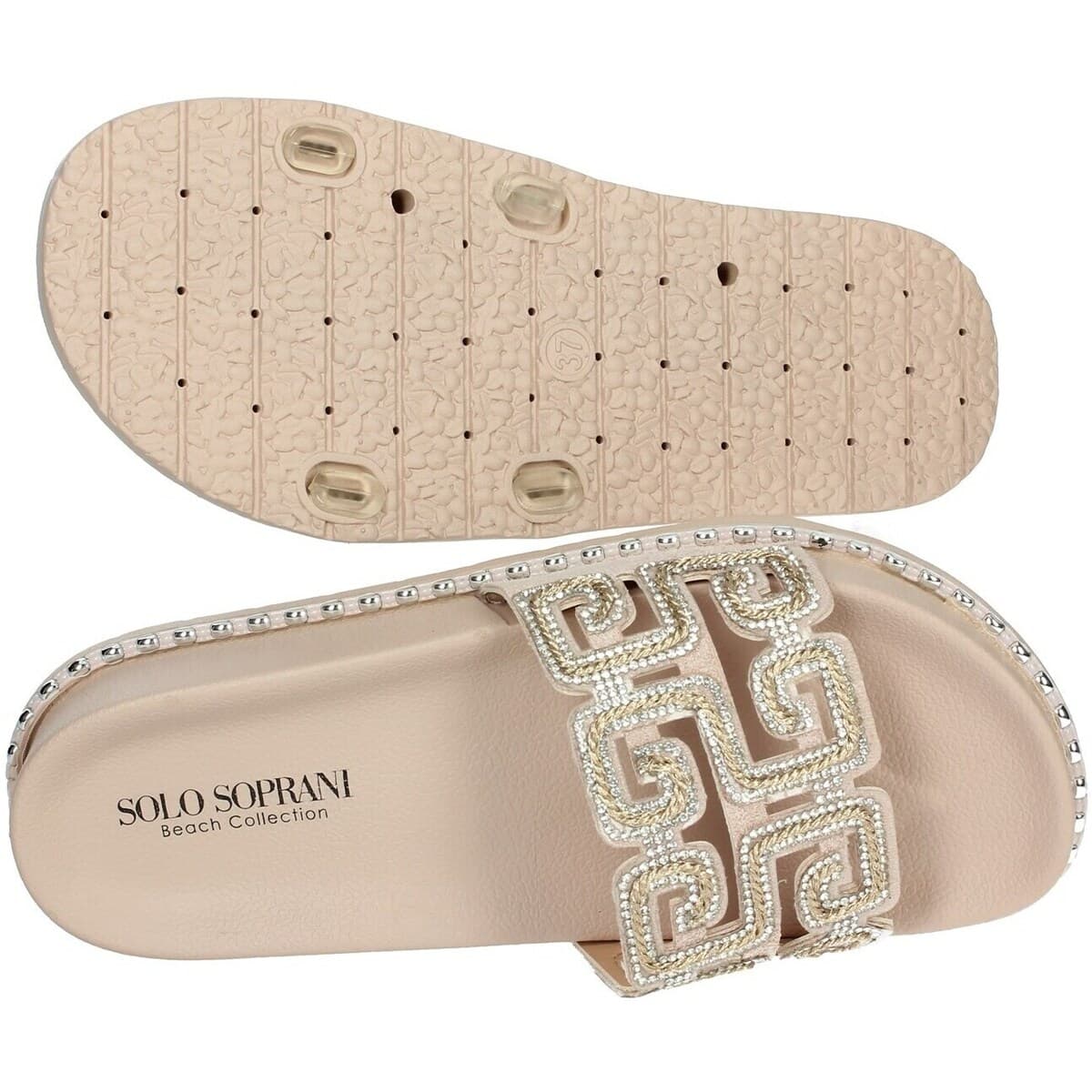 Women's Flip Flops Solo Soprani Beige