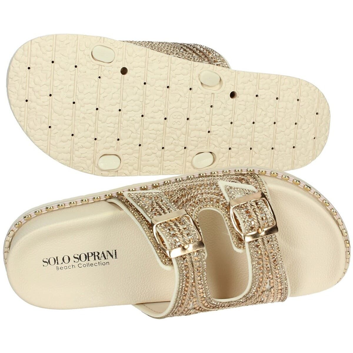 Women's Flip Flops Solo Soprani Gold