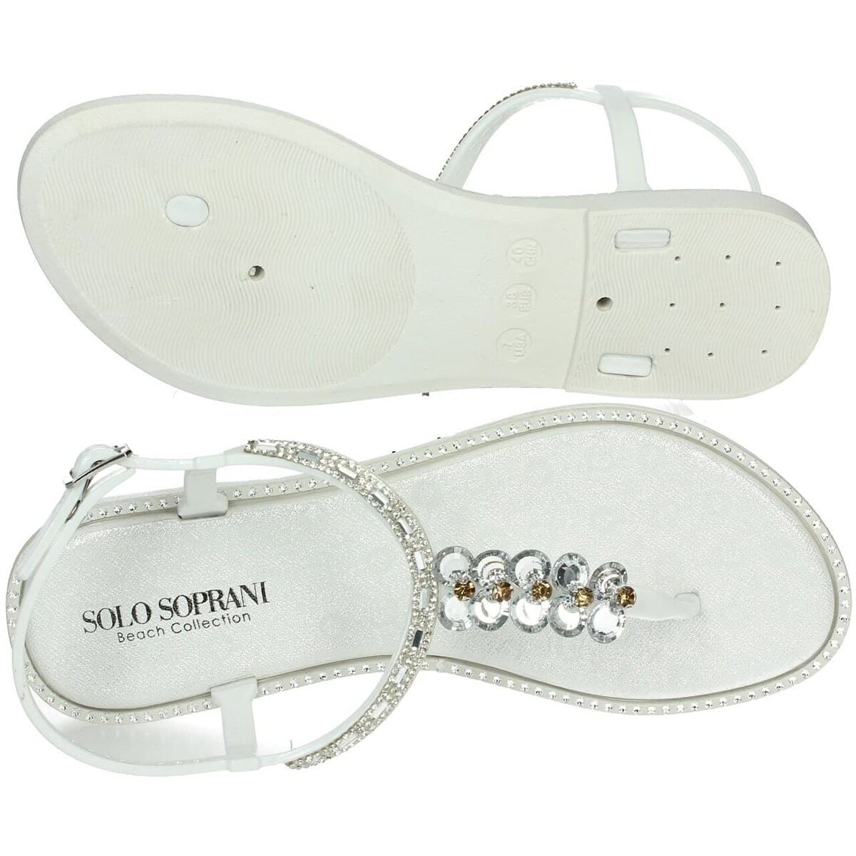 Women's Flip Flops Solo Soprani White