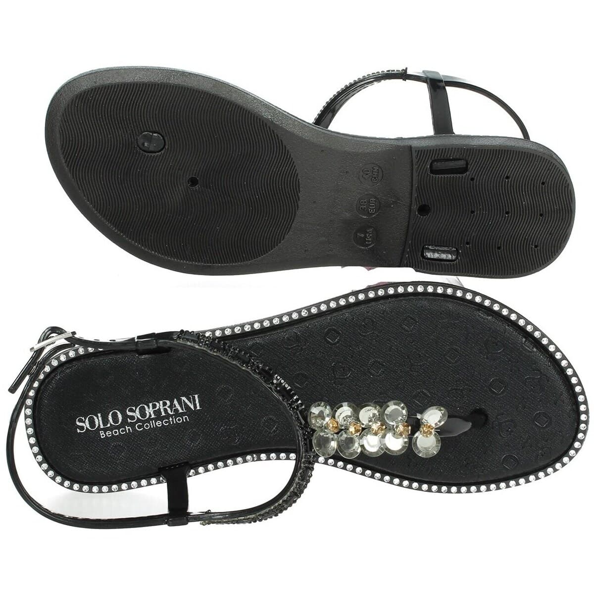 Women's Flip Flops Solo Soprani Black