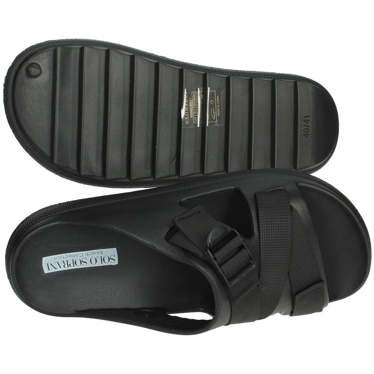 Men's Flip Flops Solo Soprani Black