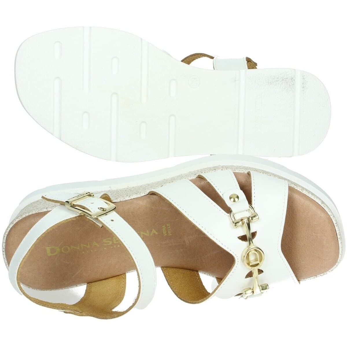 Women's Platforms Donna Serena White
