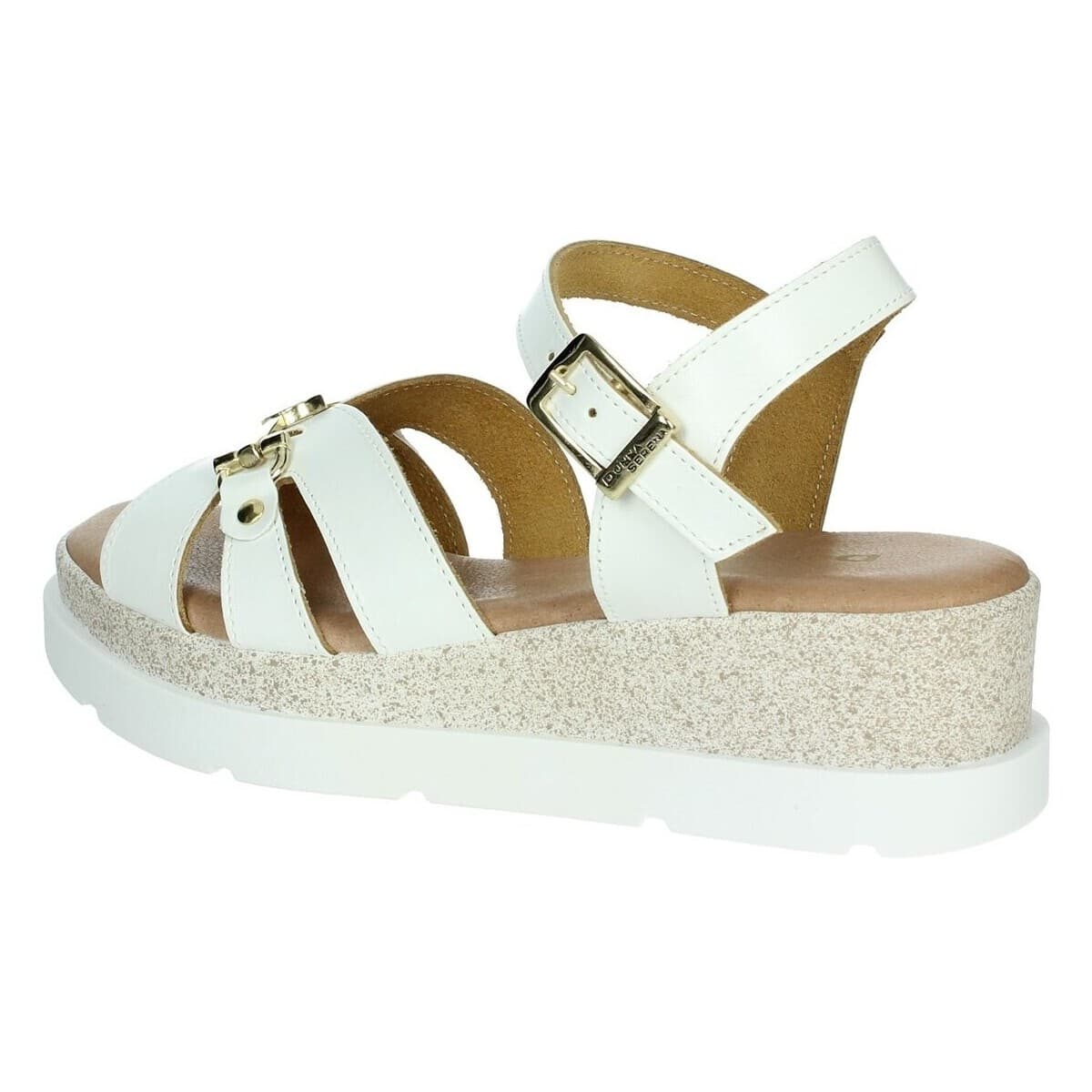 Women's Platforms Donna Serena White