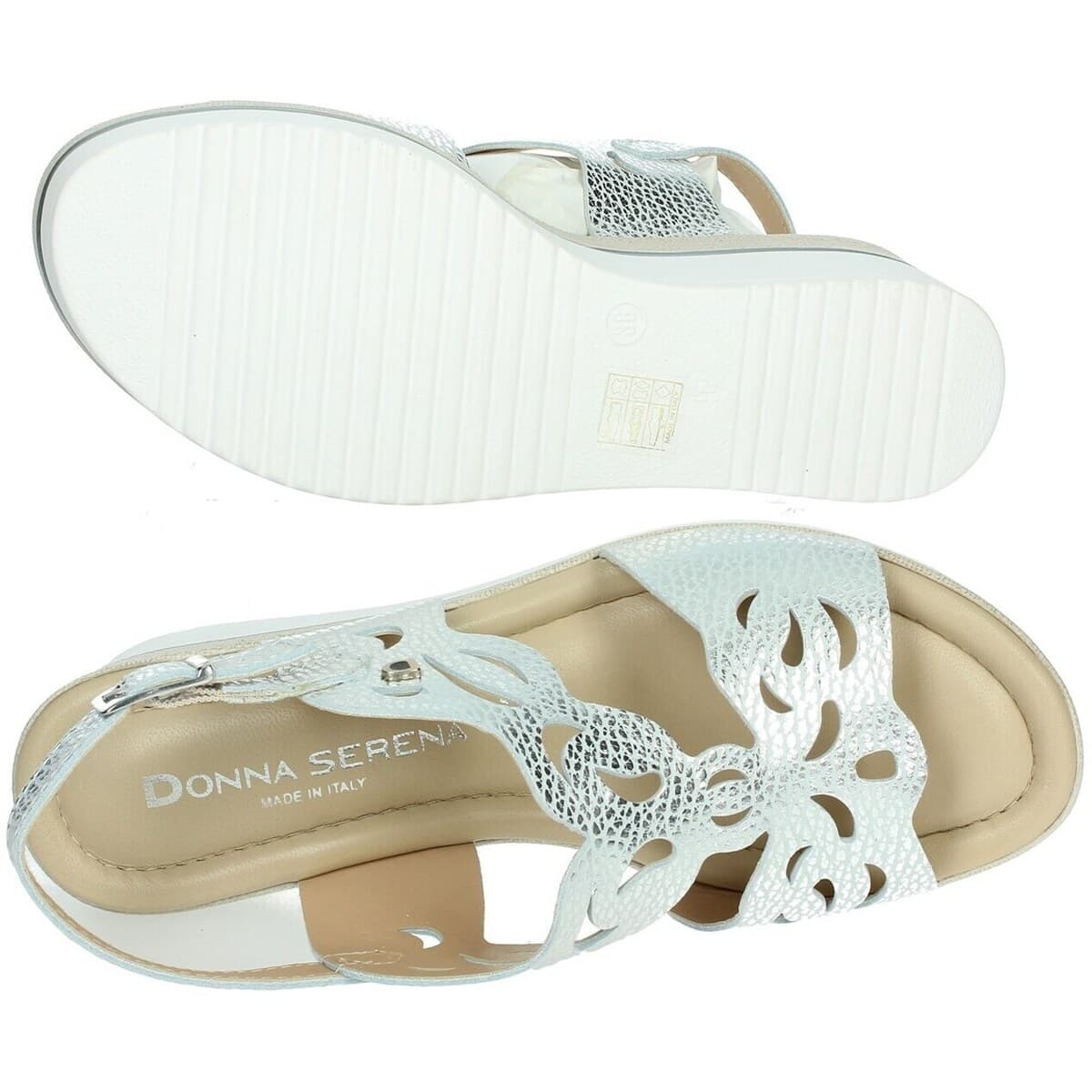 Women's Platforms Donna Serena Silver