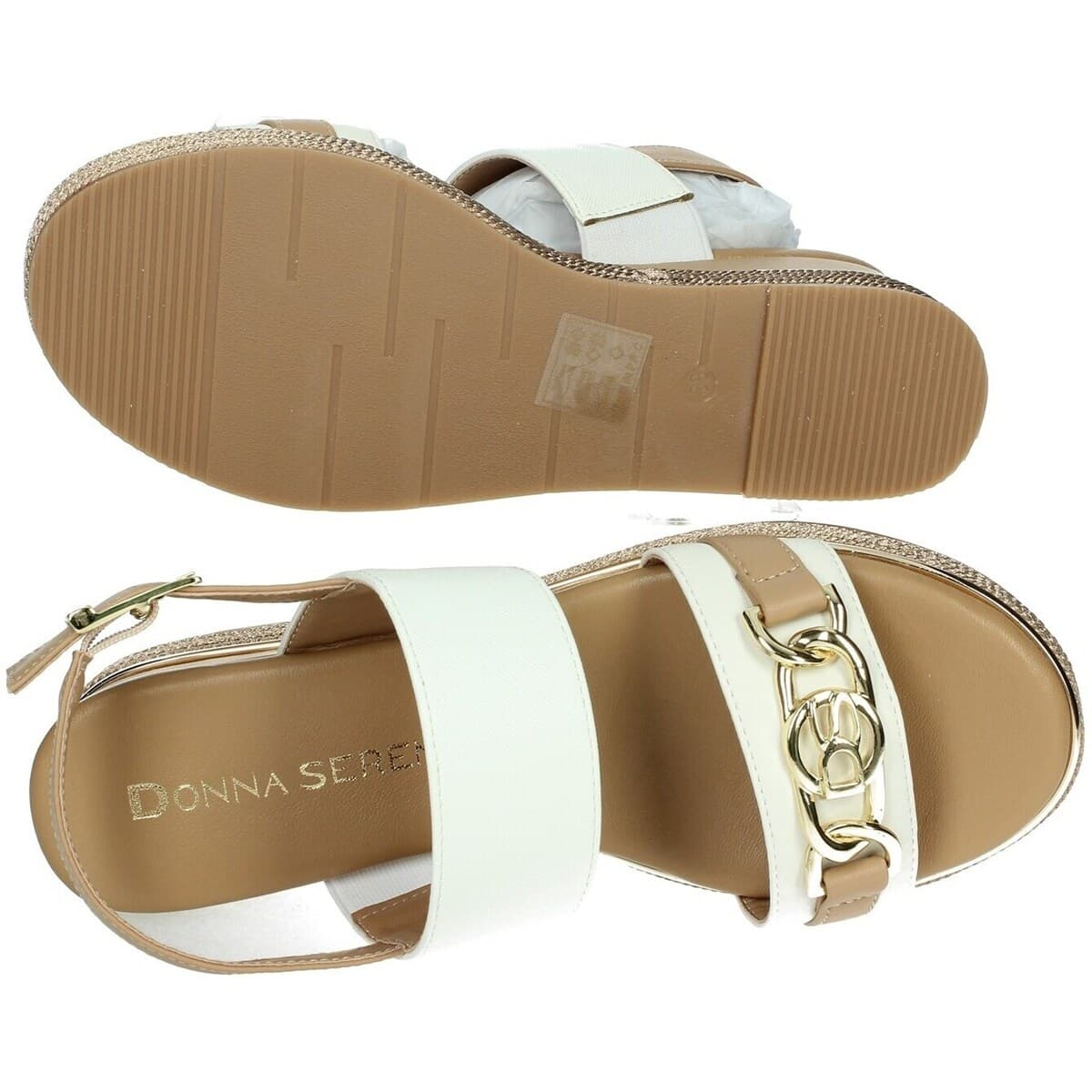 Women's Platforms Donna Serena White