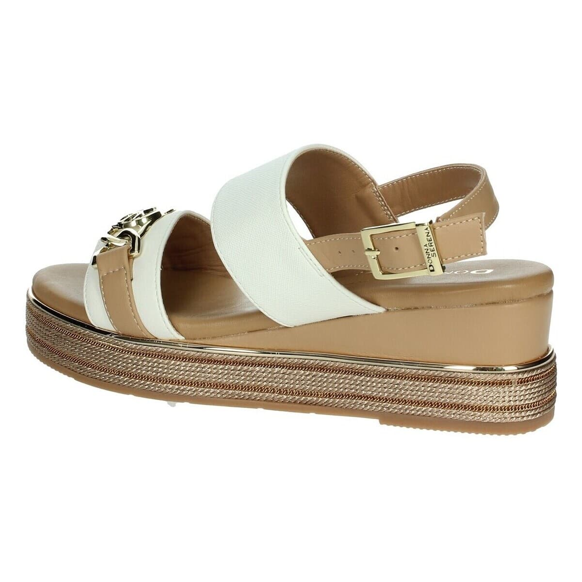 Women's Platforms Donna Serena White