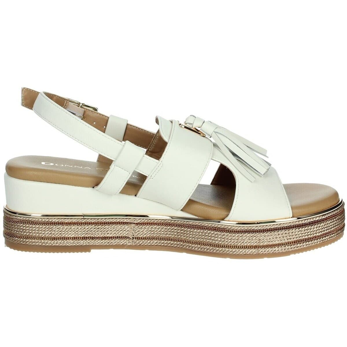 Women's Platforms Donna Serena White