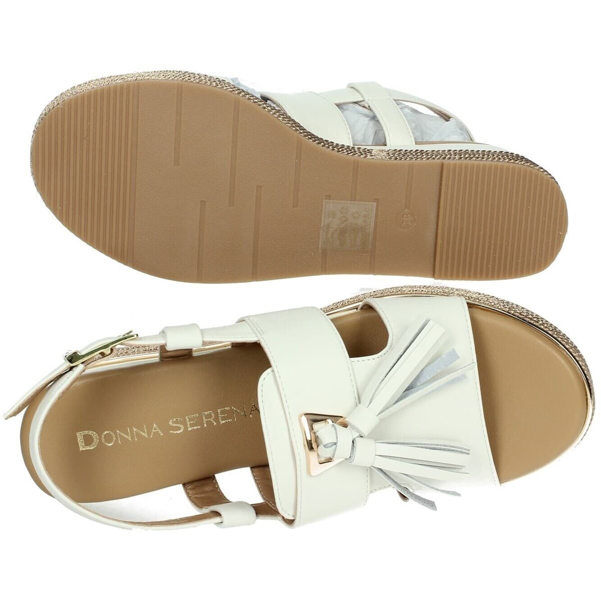 Women's Platforms Donna Serena White