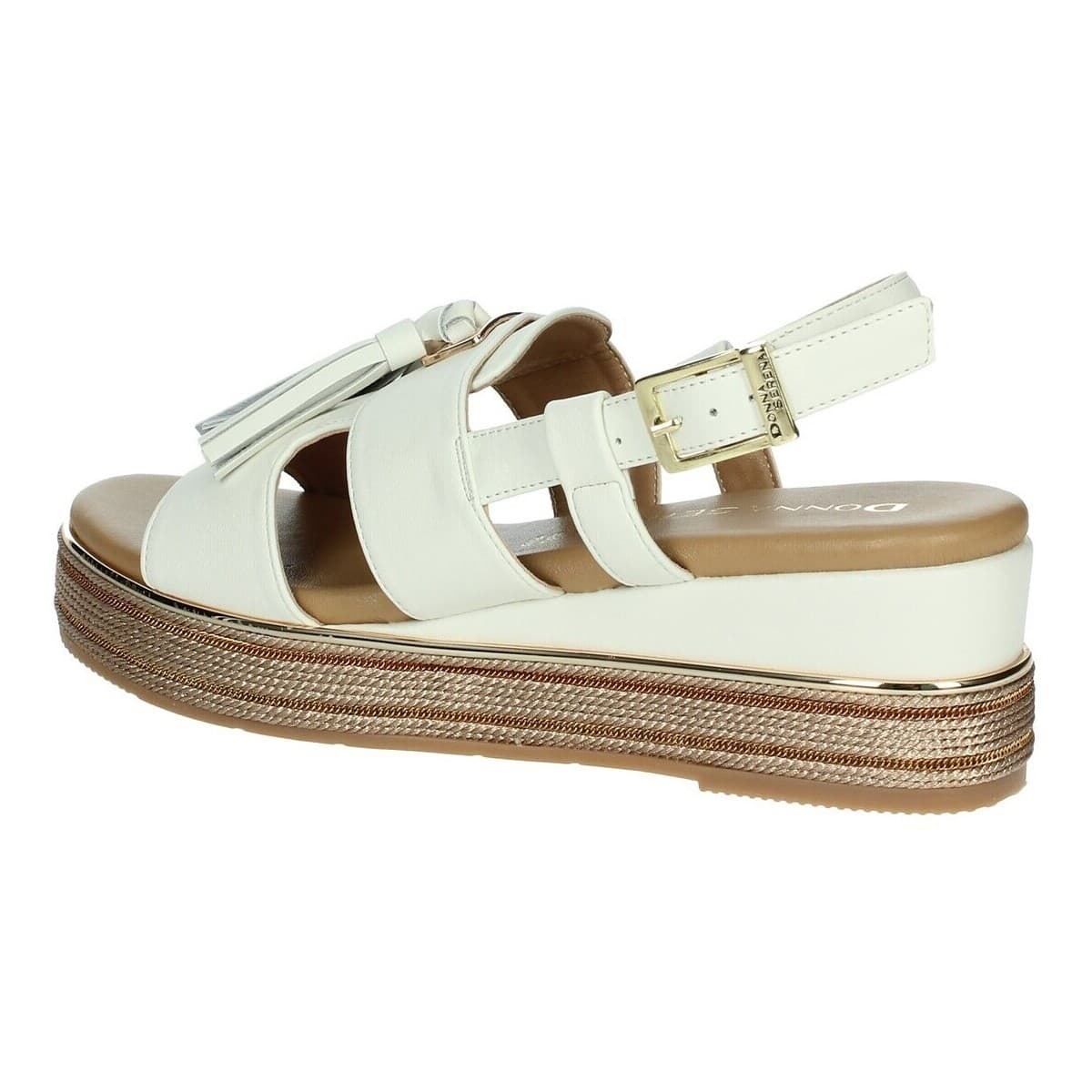 Women's Platforms Donna Serena White
