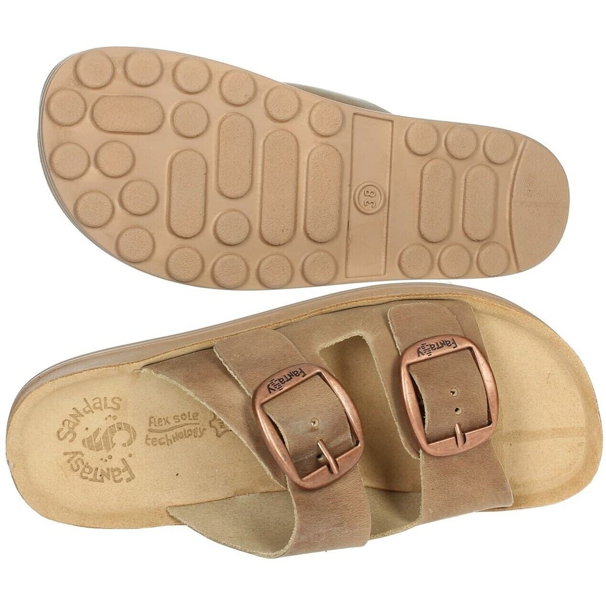 Women's Flip Flops Fantasy Sandals Brown